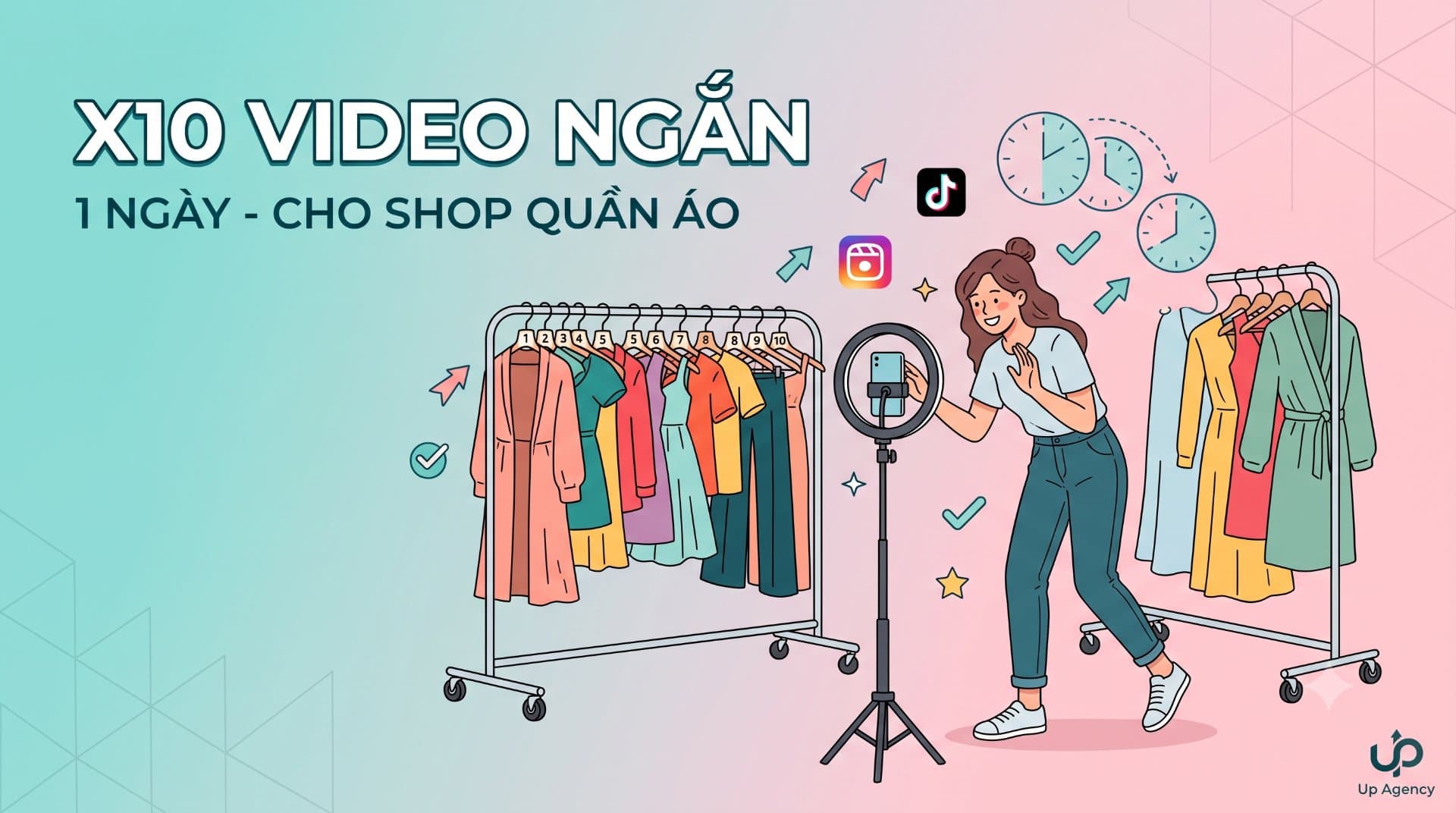 Cách Quay 10 Video Ngắn Trong 1 Ngày Cho Shop Quần Áo